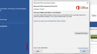 Error Code 0x4004f00c fix product activation failed - this copy of microsoft office is not activated
