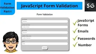 Form Validation in JavaScript || Registration Form with Client Side Validation || Part-I HTML/CSS