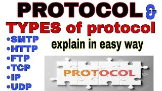 what is protocol and its types| SMTP, FTP, HTTP, IP, TCP, UDP|types of protocol| Tehseen IT