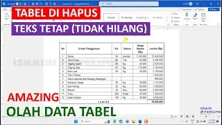 Cara Menghapus Tabel di Ms Word Tanpa Menghilangkan Teksnya