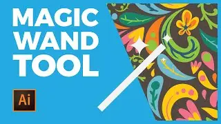 How to use THE MAGIC WAND TOOL in Adobe Illustrator