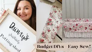 Budget Poundland makeovers, easy sewing projects and canvas hack!