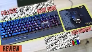 Review Mechanical Keyboard Armaggeddon MKA 9C & Mouse Gaming Armaggeddon Raven III