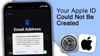 How To Fix “Could Not Create Account” Apple ID! [2024]