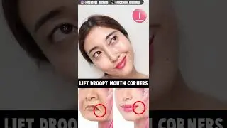 Lip Corners Lift Exercise for Sagging cheeks, Droopy Mouth Corners #shorts