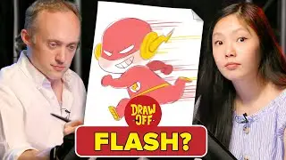 Animator Vs. Cartoonist Draw Justice League Characters From Memory • Draw-Off