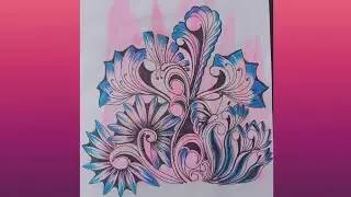 step by step zentangle | pattern art easy | easy zentangle #art #zentangleart #drawing #zenart