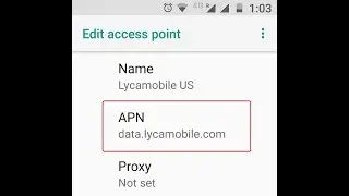 Lycamobile US APN Settings for Android 4G LTE