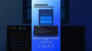 Smooth Scroll Effect #codewith_muhilan #css #coding #scrollbar