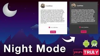 Night Mode | Dark Mode | Android 🌙