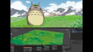 Tutorial: Ghibli/Breath of the wild Anime Stylized Grass in Blender (Cycles only)