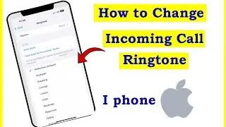 How to Change Call Ringtone in i Phone Tamil | VividTech