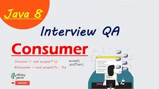 Java 8 consumer functional interface | Consumer | BiConsumer |Java 8 Interview Question | okayjava