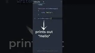 PHP in 60 Seconds: Functions #php #shorts #technology
