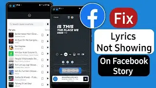 Lyrics Not Showing On Facebook Story After Selecting Lyrics Song Problem Solved | Lyrics FB Solved