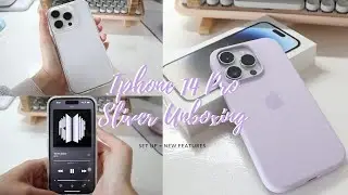 iPhone 14 PRO SLIVER UNBOXING & Set Up + IOS 16 New Features *BTS ARMY EDITION*