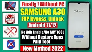 Samsung A30/A30s FRP Bypass Android 11 Without PC | New Method