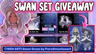 SNOW SWAN SET GIVEAWAY 🦢❄️ *OPEN* | WIN A FREE ROYALE HIGH SET ‼️ NEW UPDATE 👑 | Royale High