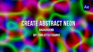 Neon Abstract Line Loop Background Animation Tutorial in Tamil