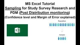 Sampling for Study Survey or Research | PDM | How to do sampling MS Excel Course 