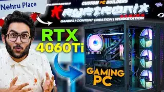 Building Rs. 1 Lakh Gaming PC | Ryzen 5 7600X RTX 4060Ti At Nehru Place Ft.@kryptronixgaming