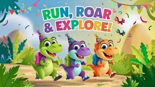 🦖 Dinosaur Song for Kids- Run, Roar & Explore! 🦖 Fun Dino Adventure & Dance Moves 🎶 #Kids31