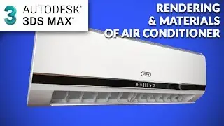 3ds max tutorial   Creating materials and rendering of split Air Conditioner