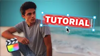 How to make glowing titles • Brent Rivera • Final Cut Pro Tutorial