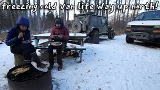 Early Taste of Winter - Freezing Cold Van Life in the Yukon