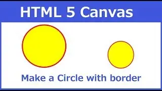 How to make a circle with border using html 5 canvas