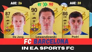 [OFFICIAL] BARCELONA EAFC 24 RATINGS 😱🔥 │ FIFA 24 RATINGS ft. Lewandowski, Pedri, Gavi...