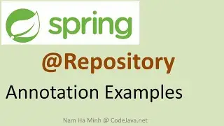 Spring @Repository Annotation Examples