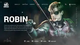 Robin HD  |  UI/UX Concept for DC Universe Titans