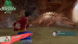 One Piece Odyssey - Boss fight Bushy Banana Gator & Search remaining hidden item! [Chapter 2] PS5
