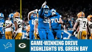 Entire GAME-WINNING DRIVE from Lions 34-31 walk-off win against the Green Bay Packers | NFL Week 14