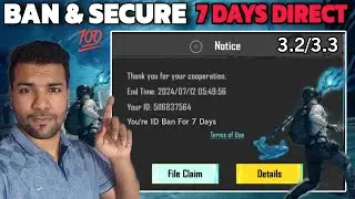 How to ban Bgmi id for 7 days Direct || bgmi 7 day ban trick || how to get 7 days ban in bgmi 3.3