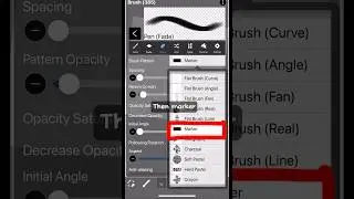 Koolen Square Brush tutorial || IbisPaint X easy #art #tutorial #shorts