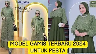 MODEL GAMIS BROKAT TERBARU 2024 UNTUK PESTA