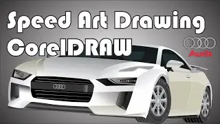Speed Drawing Car in CorelDRAW | Audi R6 | UFC | 2020