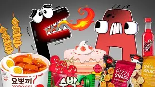 Convenience Store RED Spicy Food Alphabet Lore F vs A MUKBANG!  Alphabet Lore ANIMATION  ASMR