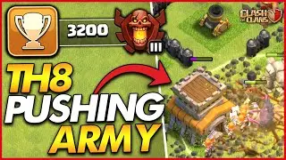 BEST TH8 TROPHY PUSHING ATTACK STRATEGY!! | Clash of Clans