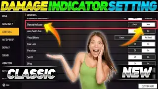 FREE FIRE DAMAGE INDICATOR SETTINGS | FREE FIRE CONTROL SETTING DAMAGE INDICATOR | DAMAGE INDICATOR