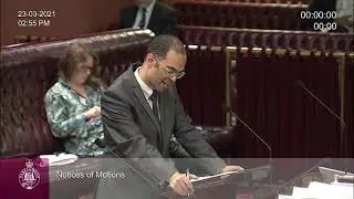 Daniel Mookhey MLC NSW Parliament speaking of the ADRI WHOCC Designation