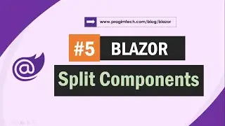 Split razor component into separate files