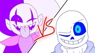 Jevil vs Sans | Cancelled Flipaclip Animation