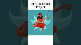 My first After Effects Project | Goddess Playing Veena 🪕 | 