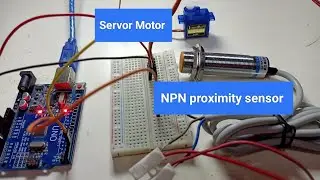 How to control Servo motor with proximity sensor with Arduino Uno