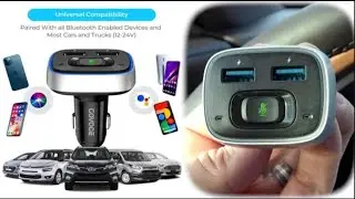 Unbox, Review, Demo: Bluetooth Car Charger With Siri & Google Voice Control by GOVOCE