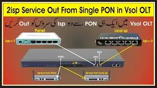 2isp Service Out From Single PON in Vsol OLT | Two ISP configure in vsol olt