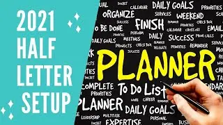 INITIAL PLANNER SETUP | BLACK PLANNER INSERTS | 2021 PLANNER SETUP